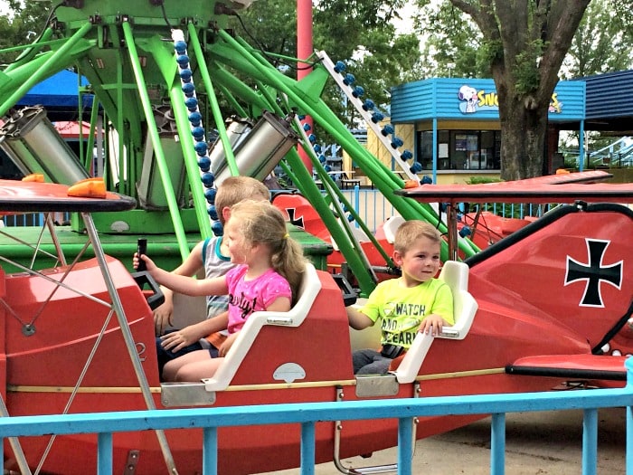 Kings Island Flying Baron kids ride
