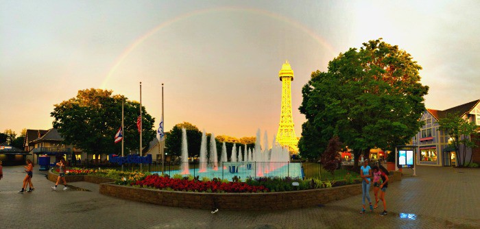 rainbow over Kings Island