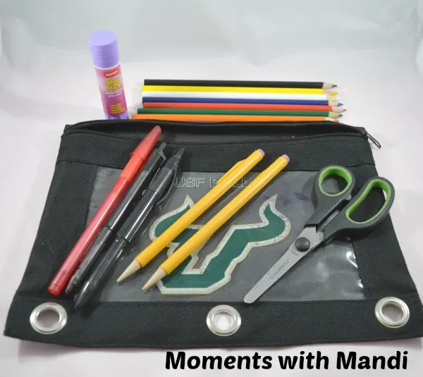 Keep pens & pencils organized with a soft pencil case.