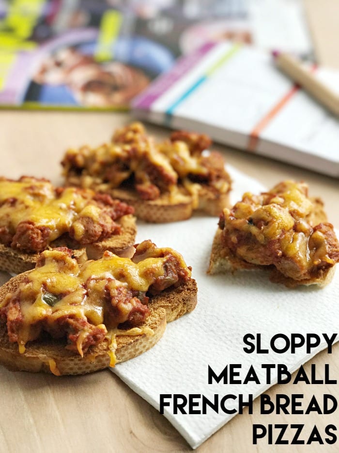 Sloppy Meatball French Bread Pizza