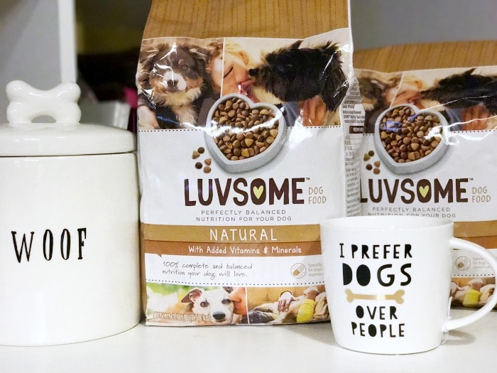 Luvsome dog food is a natural, affordable choice for the family dog