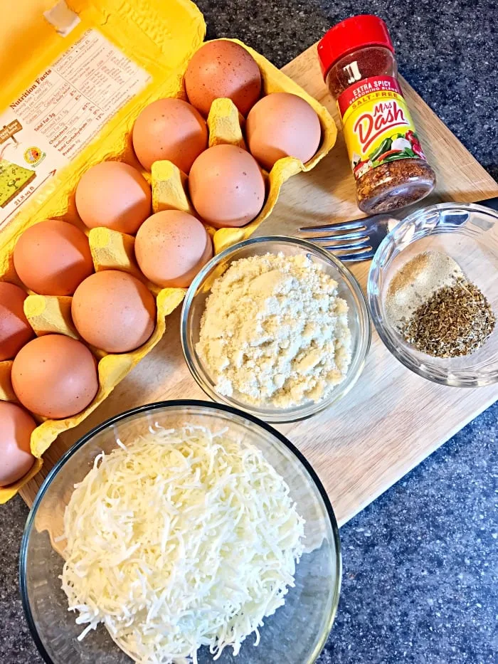 Ingredients needed for fathead dough