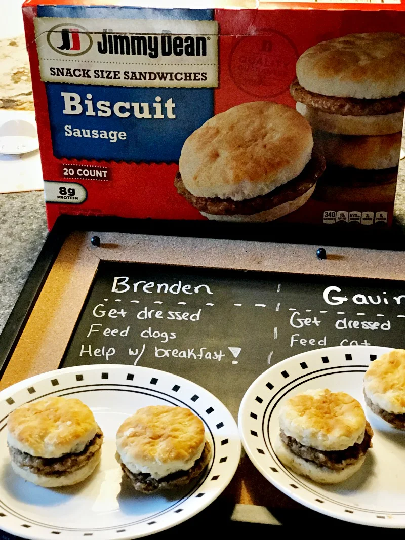 Jimmy Dean snack size sandwiches for back to school