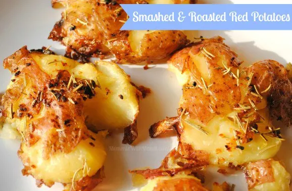 smashed roasted red potatoes