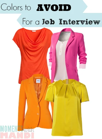 Colors to avoid for a job interview