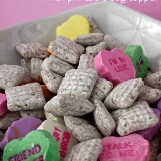 Conversation Heart Puppy Chow