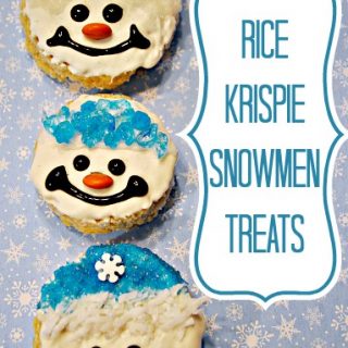 Rice Krispie Snowmen Treats
