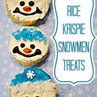Rice Krispie Snowmen Treats