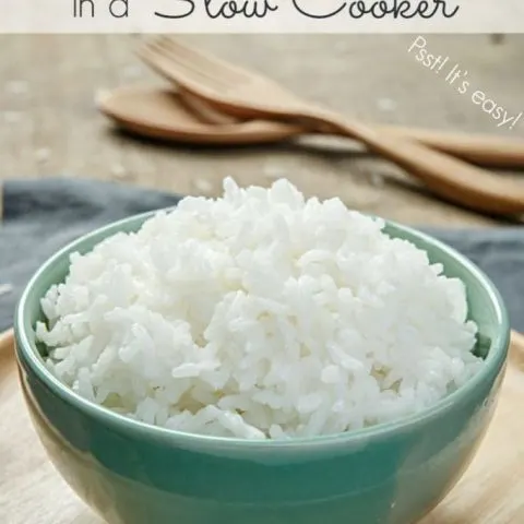cooked white rice in a blue bowl
