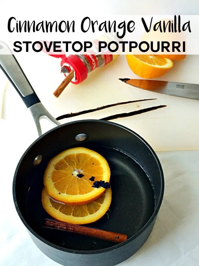 Cinnamon Orange Vanilla stovetop potpurri