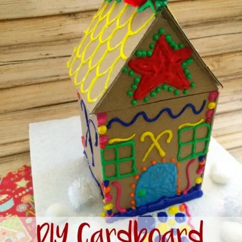 DIY Cardboard Gingerbread House