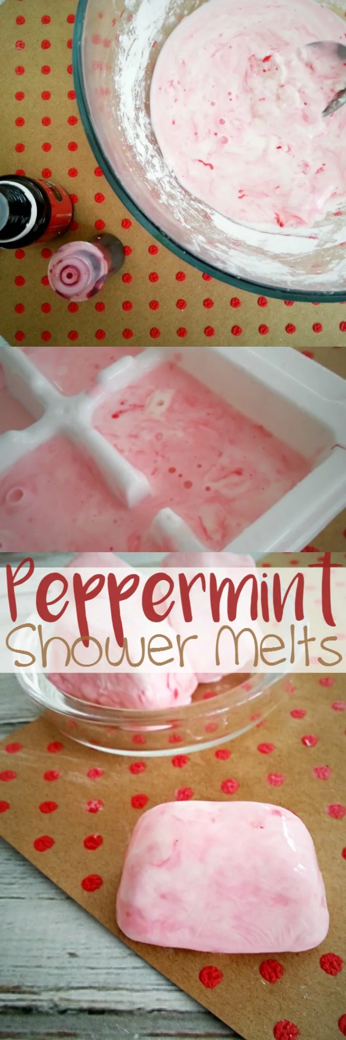DIY Peppermint Shower Melts