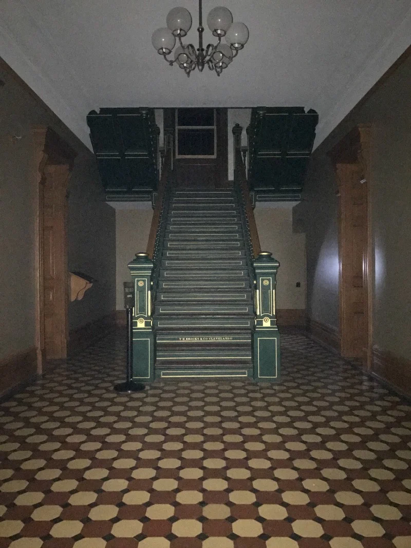 administrative building stairs Ohio State Reformatory