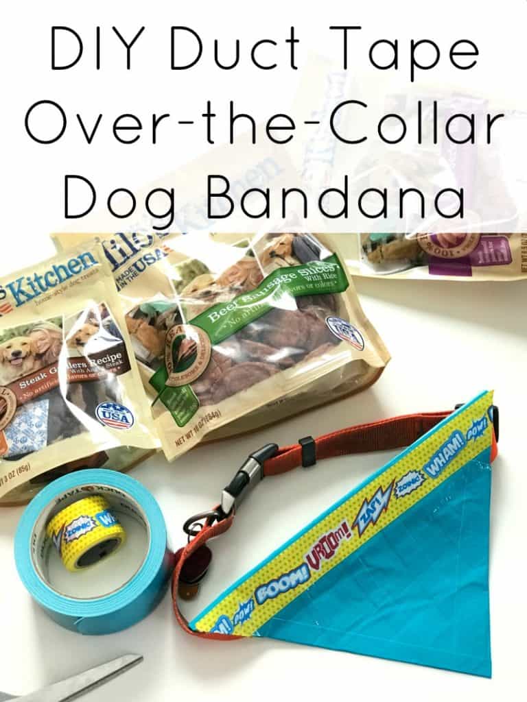 DIY Duct Tape OvertheCollar Dog Bandana Moments With Mandi