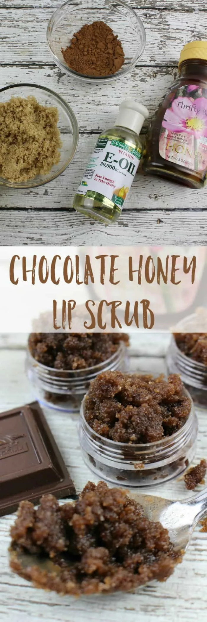 Chocolate Honey Lip Scrub for super soft lips