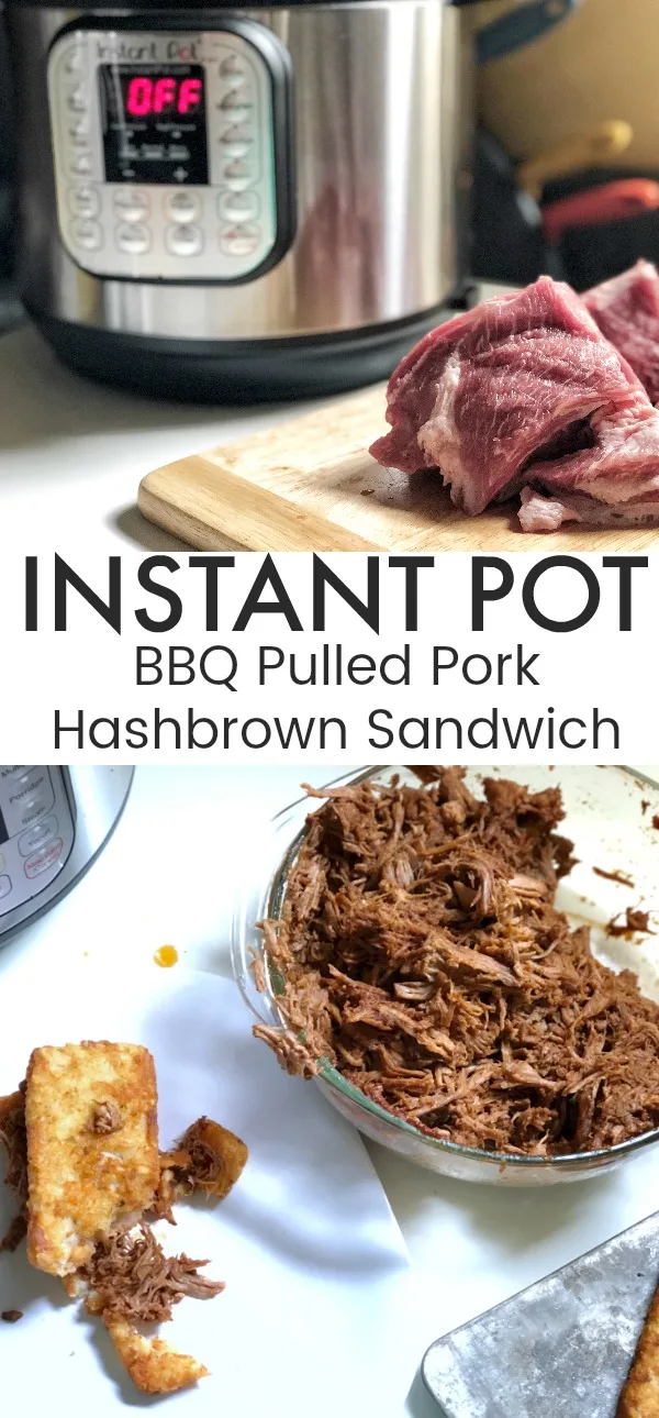 Instant Pot BBQ Pulled Pork Hashbrown Sandwich