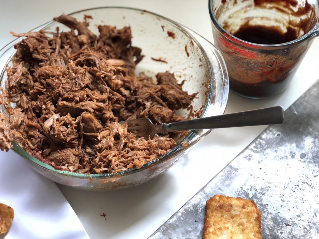 Pulled Pork with homemade BBQ sauce