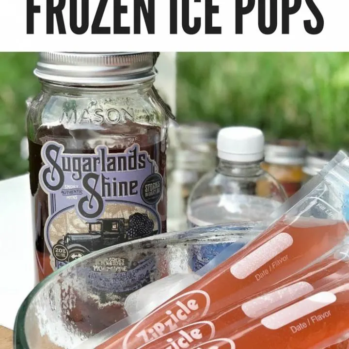 Blackberry Moonshine Frozen Ice Pops