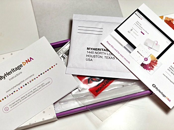 MyHeritage DNA kit contents