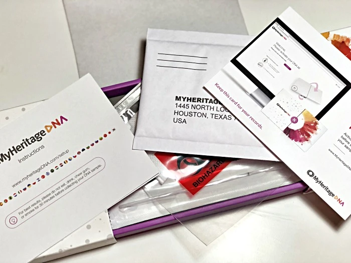 MyHeritage DNA kit contents