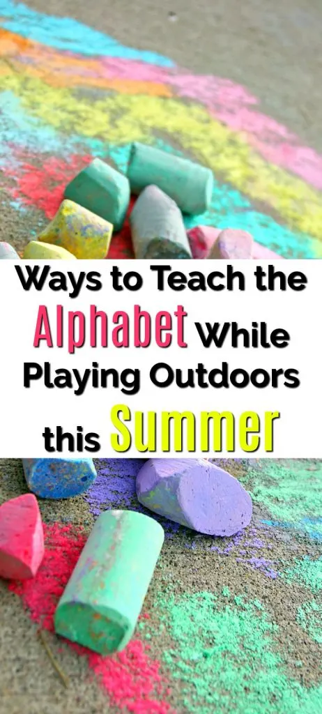 Ways to Teach the Alphabet While Playing Outdoors this Summer
