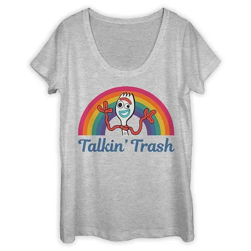 Image for Forky Scoop Neck T-Shirt for Women - Toy Story 4