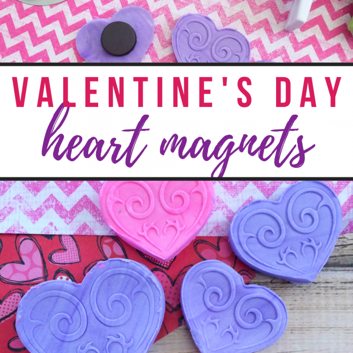 DIY Valentine's Day Heart Magnets