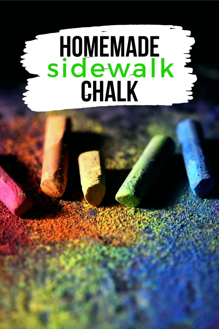 Homemade Sidewalk Chalk