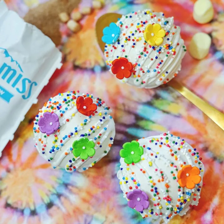 Rainbow Hot Chocolate Bombs