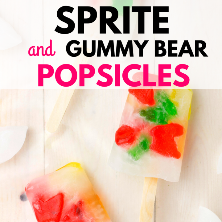 Sprite and Gummy Bear Popsicles